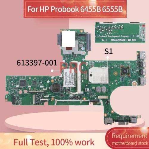 613397-001 613397-601 For HP Probook 6455B 6555B Laptop motherboard 6050A2356601-MB-A02 AMD DDR3 Notebook Mainboard