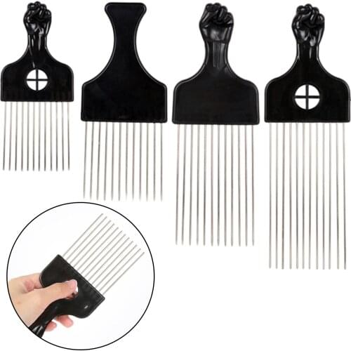 Afro American Comb Hairdressing Tool Detangle Wig Hair Styling for Home Use Metal Tool Hair Pick Hair Styling Special Design