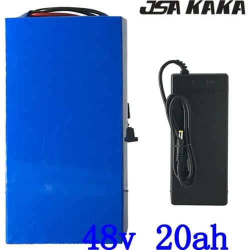 Free Tax High power 2000W 48V 20AH Electric Bike Battery 48V 20AH Ebike Battery 48 Volt Lithium Battery with 50A BMS+5A Charger