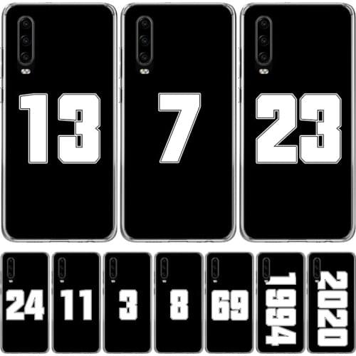 Lucky Number Customized Phone Case for Huawei P40 P30 P20 Mate 30 20 10 Pro P10 Lite P Smart Z + 2019 Gift Coque Cover Capa