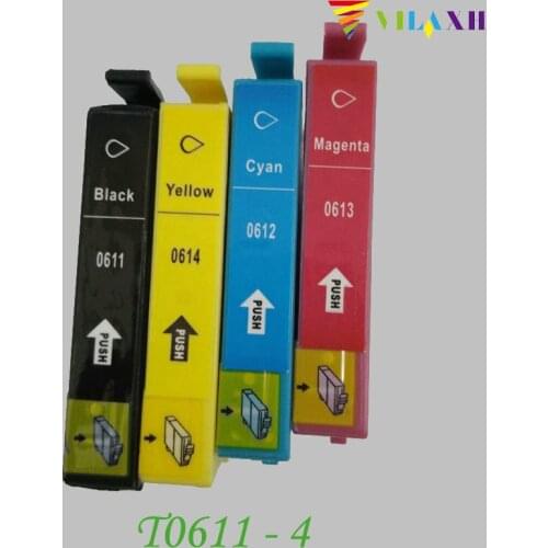 Vilaxh T0611 - T0614 Ink Cartridge For Epson T0611 Stylus D68 D88 DX3800 DX3850 DX4800 DX4850 Printer