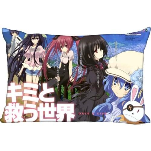 New Arrival Date A Live Anime Pillowcase Decorative 45x35cm(One Side) Rectangle Zipper Print Pillowcase New Year Pillow Cover