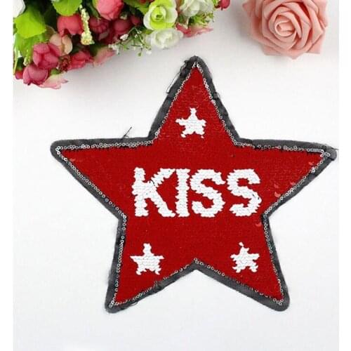 Reversible Change Color Sequins Sew On Patches for clothes sewing applique scrapbooking