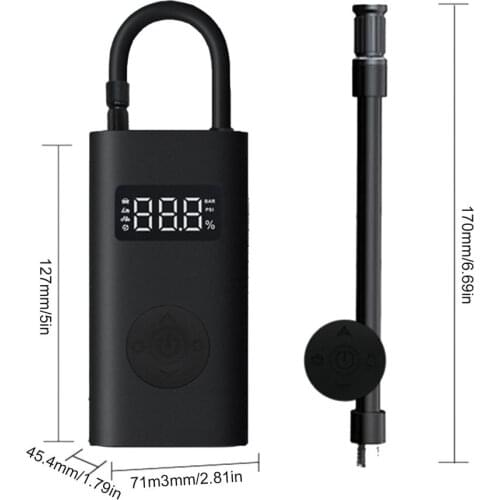 Electric Digital Tyre Pump With 2000 MAh Battery Portable Bicycle Air Pump Compressor With LCD Screen CQB01