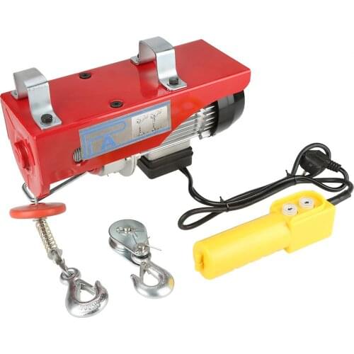 100/200kg Electric Cable Hoist Lifting Wire Hanging Crane EU Plug 220V Tool Electric Workshop Power Gantry Hoist Winch Lifting