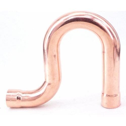 I.D 22x1.0mm Copper End Feed P Trap Pipe Adapter Air Conditioner Refrigeration Water Heater