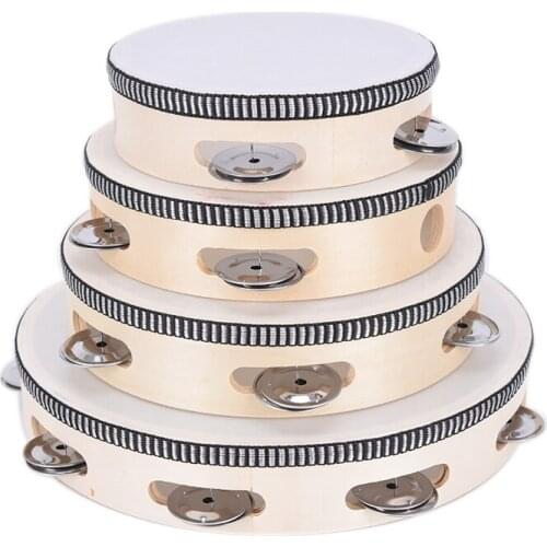 IRIN Hot 6" Musical Instruments Tambourine Drum Children Educational Tambourine Round Percussion For KTV Party Dancing Toys