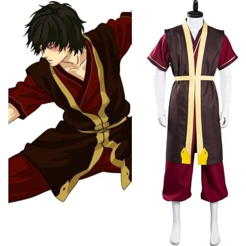 Avatar The Last Airbender Zuko Cosplay Costume Pants Vest Outfits Halloween Carnival Suit