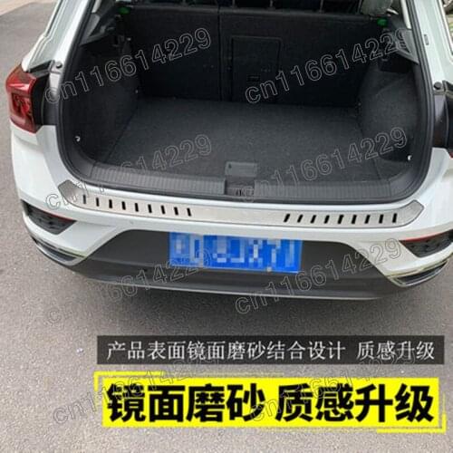 Stainless steel Rear Bumper Protector Sill Trunk Tread Plate Trim For VW Volkswagen T-ROC T ROC 2017 2018 2019 2020 2021