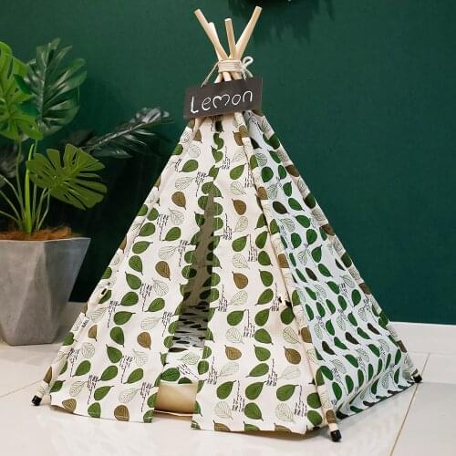 Cat Teepee Indoor Tent Small Dogs Dog Bed Playpen Portable Folding Pet Sleeping House Puppy Kitten Cute Tents Cats with Cushion