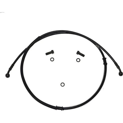 Motorcycle Dirt Bike Braided Brake Hose Line Steel Brake Cable Hydraulic Banjo Pipe 520mm-2200mm For Motorcycle Universal Racing