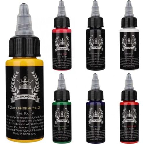 Plant Extract Semi-Permanent Tattoo Pigment Ink Long Lasting Tattoo Ink