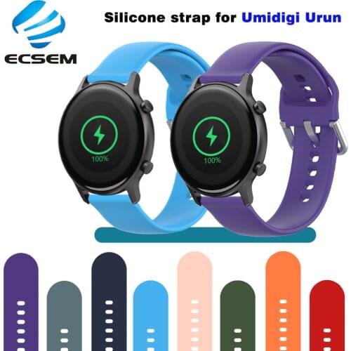 Wrist strap replacement for Umidigi Urun smart watch accessories soft waterproof silicone wristband for Umidigi Uwatch 2S/3S