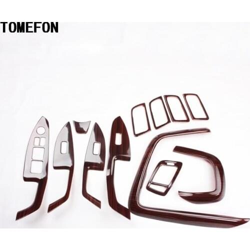 TOMEFON Wood Paint Front Air Vent Steering Wheel Inner Door Handle Window Switch Interior Styling For Kia Optima K5 2011 to 2015