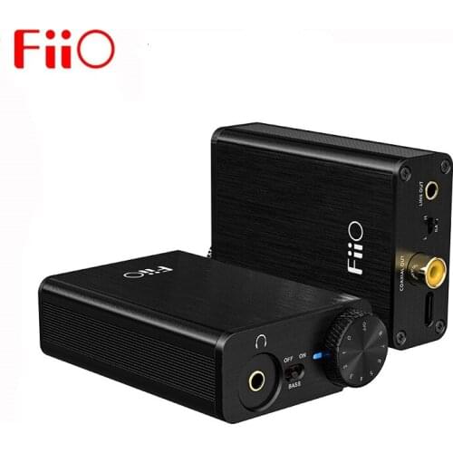 FiiO E10K-TC Decoder Deskstop USB DAC Audio AMP Headphone Amplifier XMOS XUF208 PCM 32bit/384kHZ Type-C/Coaxial/Line Output Bass