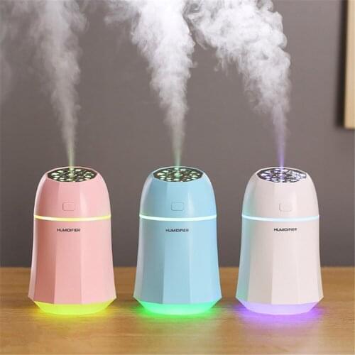 Air Humidifier USB Charging Ultrasonic Essential Oil Aroma Diffuser Mute Cool Mist Maker Night Light Humidificador For Home Car