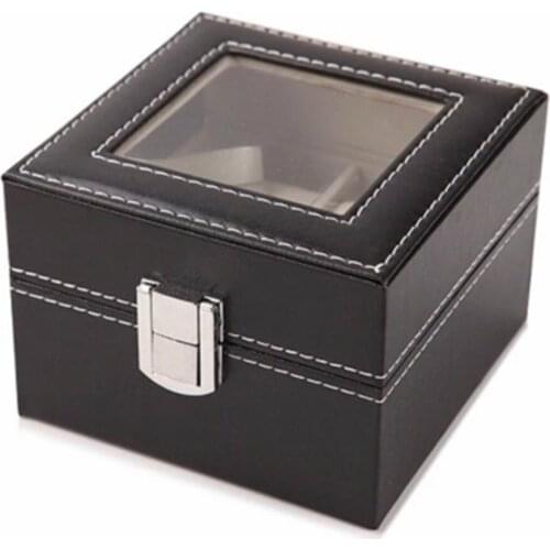 2/6 Grids PU Leather Watch Box Case Holder Organizer for Quartz Watches Jewelry Boxes Display With Buckle Best Gift