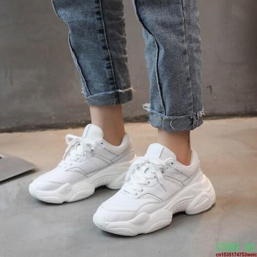 2020 running Shoes Woman autumn Comfortable Breathable PU+Mesh Flats Female Platform Sneakers Women Chaussure Femme ZK-56