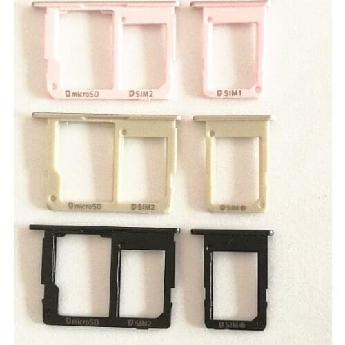 50pcs SIM & SD Card Holder Tray For Samsung Galaxy J5 Prime J7 Prime On5 On7 G6100 G5700 Dual Single Card Holder Slot Adapter