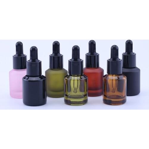 500pcs/lot 15ml Glass Aromatherapy Liquid dropper bottle for Massage Oil cosmetic essentilal oil colorful packaging bottle