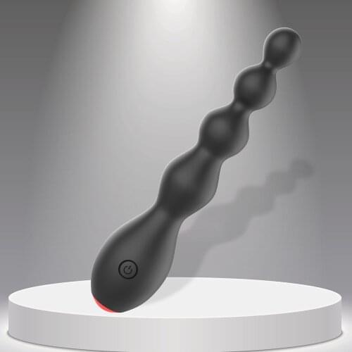 Anal Beads Vibrator 10 Speed Sex Toy for Women Erotic Vibrating Butt Plug Prostate Massager Clitoris Stimulator