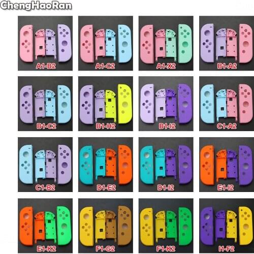 ChengHaoRan Plastic Replacement Repair Kit DIY Case Cover Housing Shell w/Middle Frame for Nintendo Switch NS Joy-Con Controller