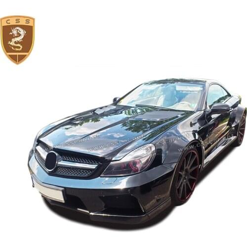 CSSCAR fit for 2012-2013 Benz SL Class R230 Body Kit Upgrade MISHA Style Fiberglass Car Front Rear Bumper Fenders Spoiler s