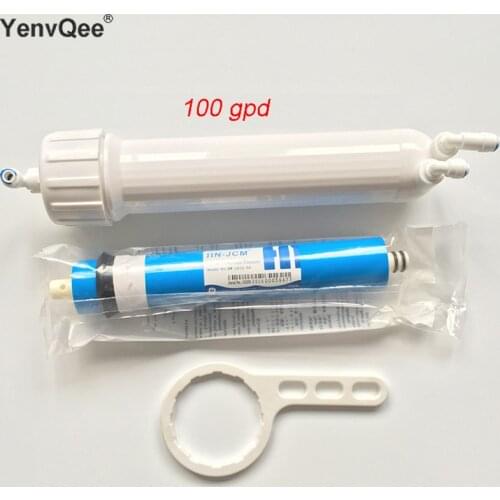 Water Filter 100 GPD RO Membrane+ membrane Housing Complete WIth 3pcs Fittings And Spanner