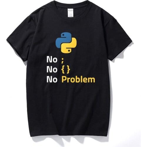 New Arrival Computer Programming Language Python T Shirt Design For Code Programmer Homme Tshirt Crewneck Camiseta Euro Size