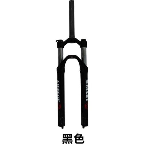 Mountain Bike Front Fork Bike 26 "27.5" Magnesium Alloy Shock Absorber Mechanical Spring Locking Shock Absorber Black 27.5 "