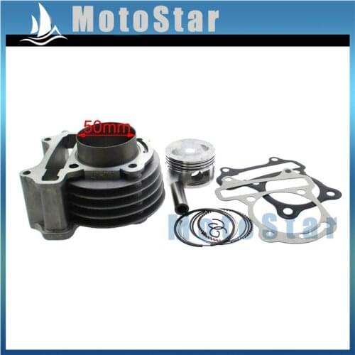 50mm Cylinder 100cc Big Bore Kit For 139QMB GY6 50cc 80cc Moped Scooter ATV Quad 4 Wheeler