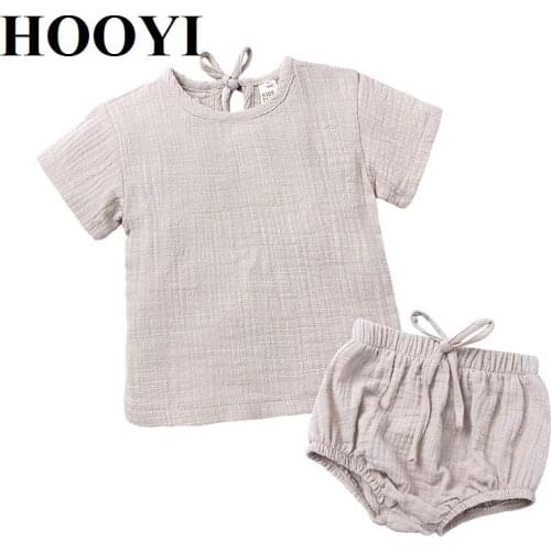 Baby 2 Pieces Suits Girls Outfits Boys Sets Cotton Toddler Summer Tops Shorts PP Pants Childrens T-shirts