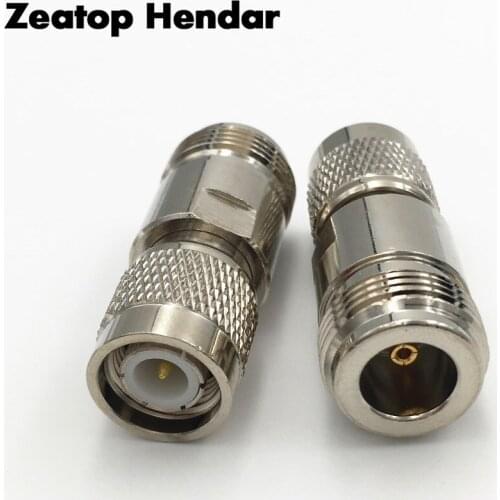 1Pcs Brass TNC Male Jack To N Female Plug Straight RF Connector N to TNC Adapter for WiFi Router High Quality