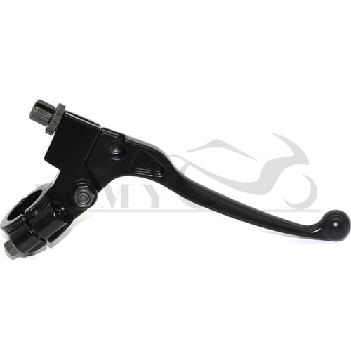 Black Alloy 7/8'' 22mm Left Handle Brake Lever Perch Assembly For 47cc 49cc Dirt Bike ATV Quad Mini Moto 97cc Baja Scooter Moped
