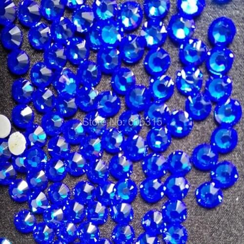 Small size of sapphire color 3mm ss10 with 1440 pcs each pack ,super shiny stones for clothing heat press