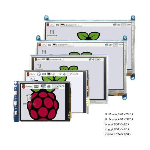 Raspberry pi 3.2/3.5/5/7 inch touch HDMI LCD display module Support Raspberry Pi 2/3 B