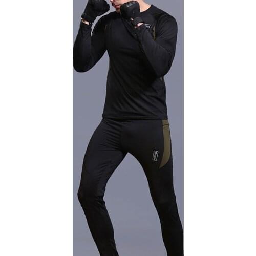 Men New Brand 2 Pieces Sets Tracksuit Autumn Mens Running Sets Winter Sweatshirt Pants For Male Mens Physical Fitness Set