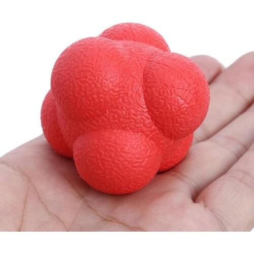 Hexagon Kick Reaction Ball Sensitive Ball Reversing Ball Speed Net Agility Ball Badminton Reaction Table Tennis Training B7W0