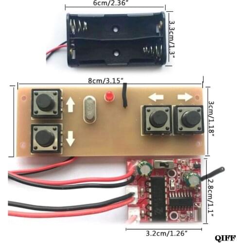 Drop Ship&Wholesale 4-channel 2.4G Remote Control Receiver Module Kit Circuit Board For RC Model Car APR28