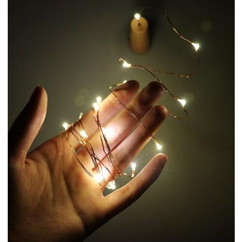 2M 20 LED Wine Bottle Lights Cork Battery Powered DIY Christmas String Lights For Party Halloween Wedding Decoration