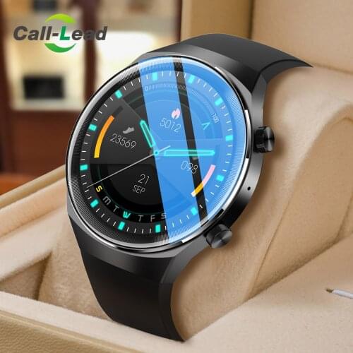 2021 New ECG Smart Watch Men Bluetooth Call Full Touch Screen IPX7 Waterproof Sport Smartwatch For Android IOS 30 Days Standby
