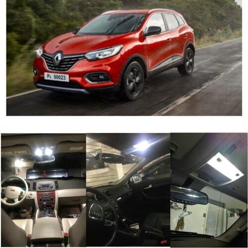 Led interior lights For 2019 Renault Kadjar Kangoo Megane Scenic Twingo Zoe lighting kit bulbs Canbus