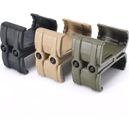 Tactical Airsoft Magazine Parallel Connector Mag Coupler Clip Black Mud Color with Wrench for Hunting Accessories