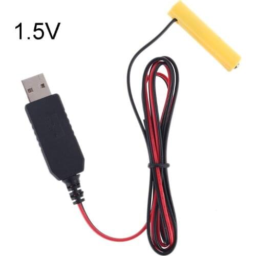 LR03 AAA Battery Eliminator USB Power Supply Cable Replace 1 to 4pcs AAA Battery