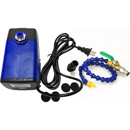 CNC Milling Machine Water Pump 75W 3.2M + Flexible Round Nozzle Coolant Pipes +2 Meters Water Pipes for CNC Router Cooling