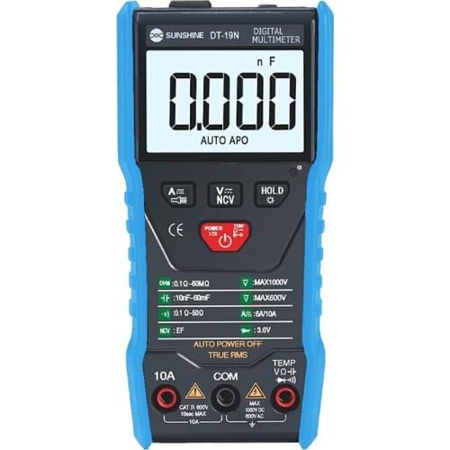 SUNSHINE DT-19N High Precision Multimeter Digital Mini Intelligent Multimeters For Mobile Phone Ammeter Voltmeter Repair Tools