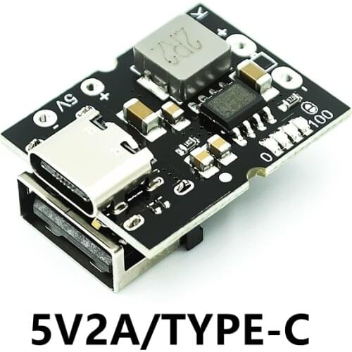 High-precision 5V2A charge-discharge integrated module Type-C input compatible with 4.2V lithium battery