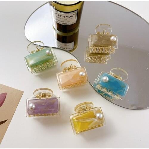 Ruoshui Woman Ins Style Candy Color Hair Claws Crab Hair Accessories Lady Hairpins Hair Clips Lday Hairgrip Barrettes