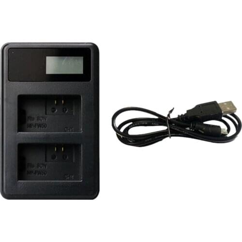 Charging Station Li-ion Charge Dock NP-FW50 NP FW50 Digital Camera Battery Charger for SONY Alpha A7 A7R A7S A5000 A6000 Power