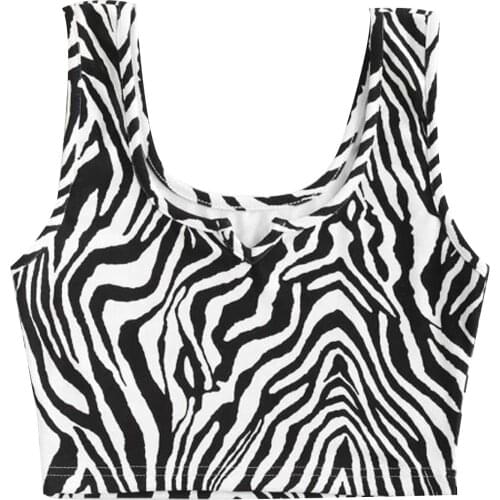 Womens Fashion Sexy Satin Bandage Shirt Sleeveless Camisole Tank Top Personalized Stripes Printing Comfortable Lovely Girls Vest